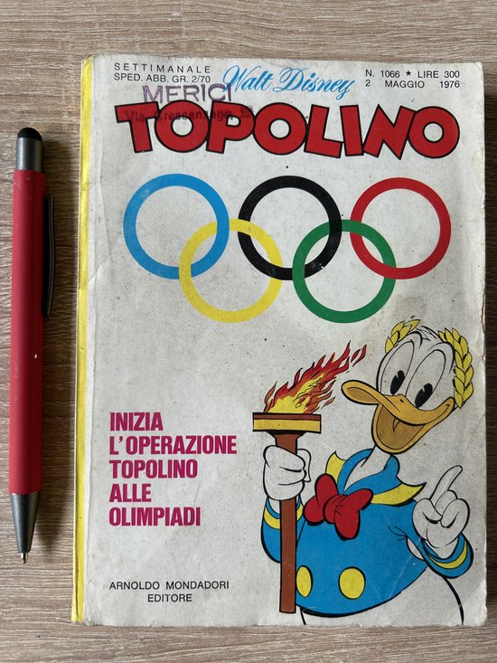 Donald Duck Italiaanse pocket Topolino nr 1066