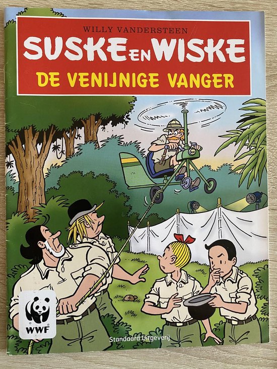 Suske en Wiske plakplaatjesboek de venijnige vanger