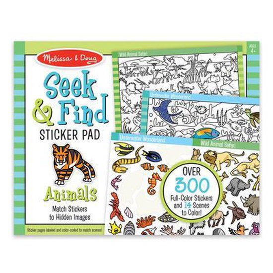 Seek & Find Sticker Pad- Animal