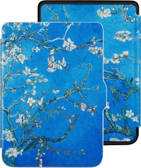 Lunso Geschikt voor Kobo Clara HD hoes (6 inch) - sleep cover - Van Gogh Amandelbloesem