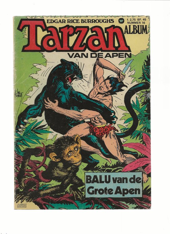 TARZAN VAN DE APEN - stripboek 1975