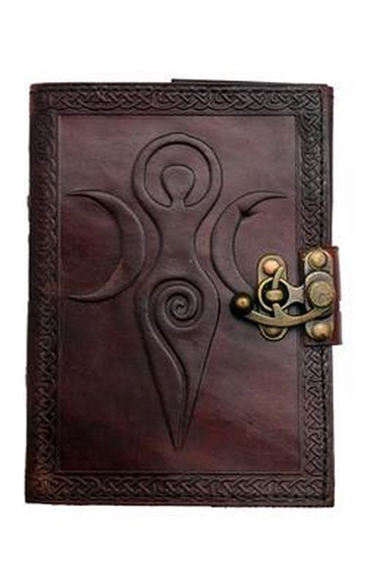 Moon Goddess Leather Embossed Journal