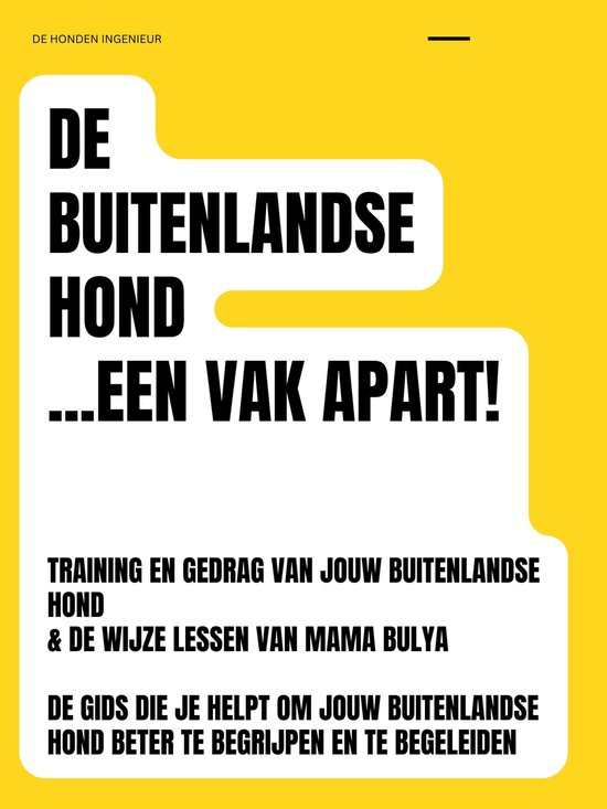 De buitenlandse hond, een vak apart