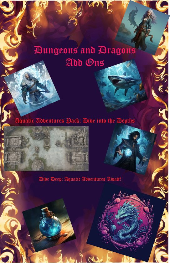 Dungeon and Dragons Add-On - Aquatic Adventures Pack: Dive into the Depths