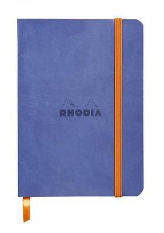 Rhodiarama Lined 4 X 5 1/2 Sapphire Blue Softcover Journal