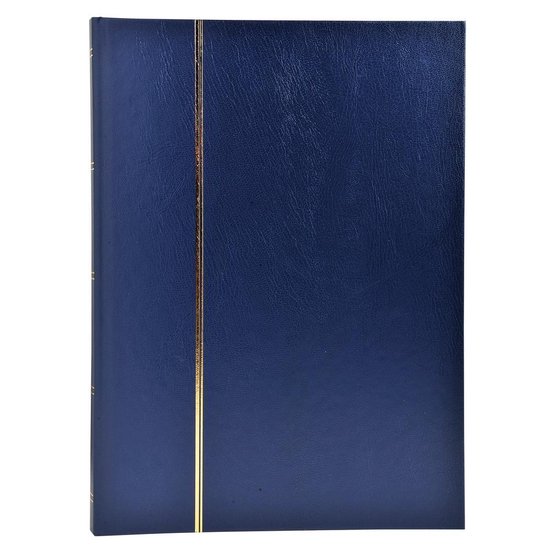 exacompta postzegelalbum 225x305mm blauw 48 bladzijden