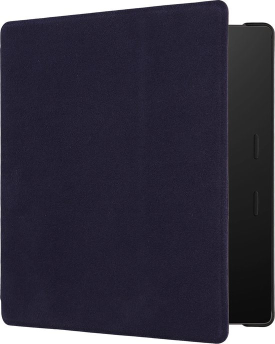 kwmobile case geschikt voor Amazon Kindle Oasis 10. Generation hoes - E reader cover van microvezel - Hoesje in blauw