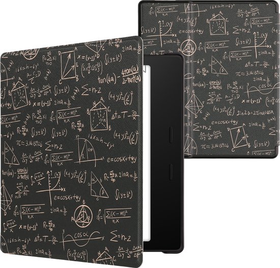 kwmobile e-reader hoesje geschikt voor Amazon Kindle Oasis 10. Generation hoes - E reader flip case met magnetische sluiting - Ereader cover - design in groen / geel