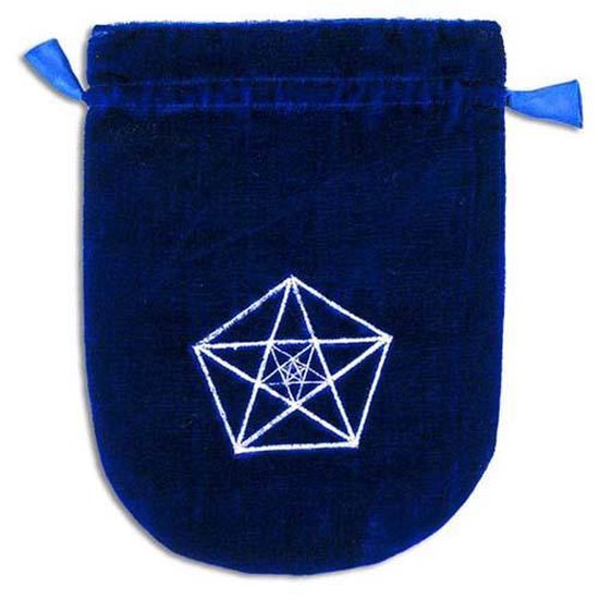 Tarot Bag, Blue Triple Pentagram