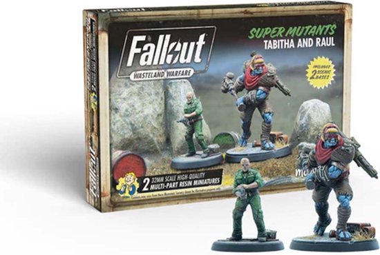 Fallout: Wasteland Warfare - Super Mutants: Tabitha and Raul - Uitbreiding - Modiphius Entertainment