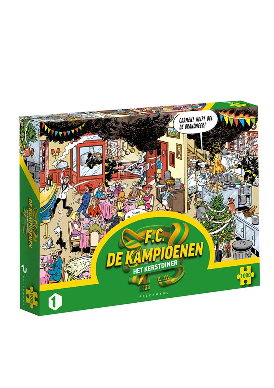 F.C. De Kampioenen puzzel - Het Kerstdiner (1000 stukjes)