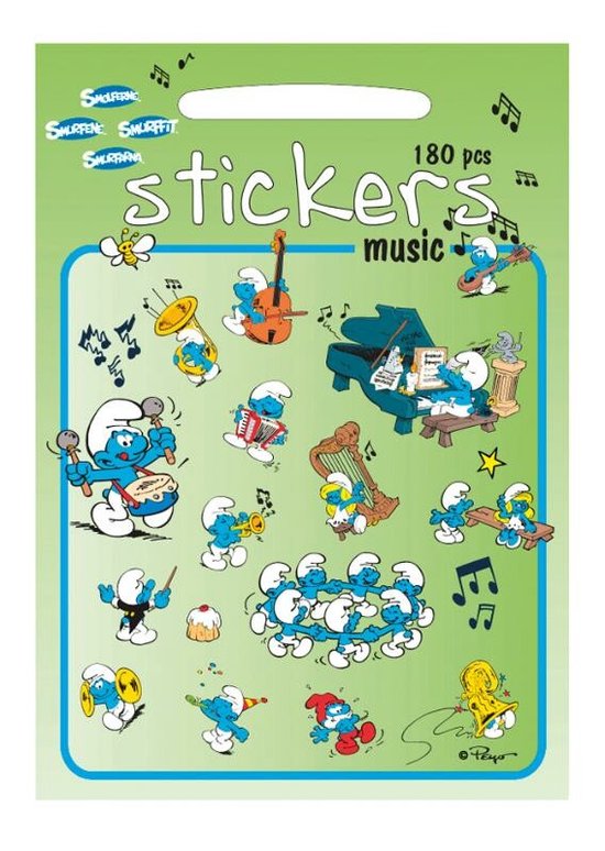 Smurfen: Stickerset Muziek