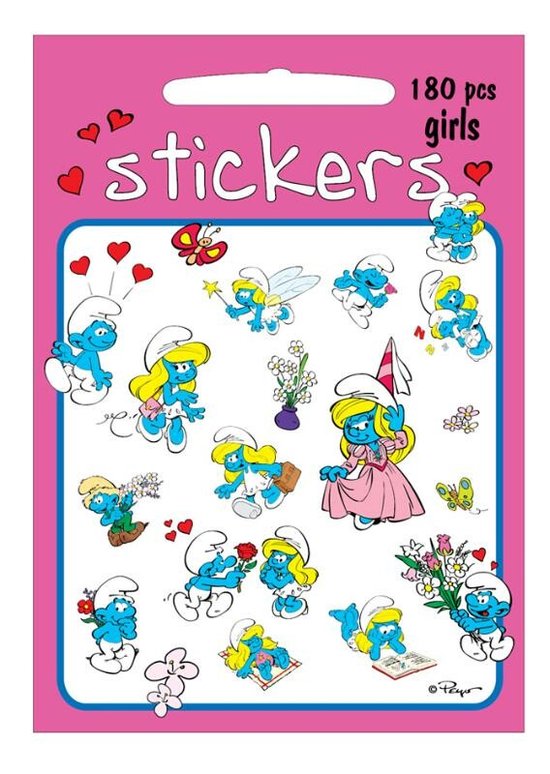 Smurfen: Stickerset Meisjes