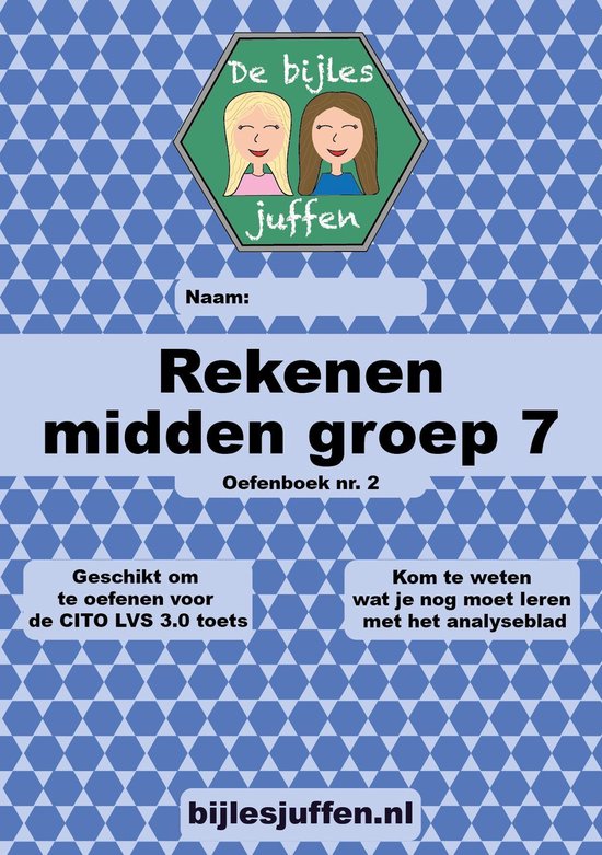 CITO Oefenboek Rekenen Midden Groep 7 Deel 2 - Werkboek van meer dan 100 leuke en leerzame opdrachten!