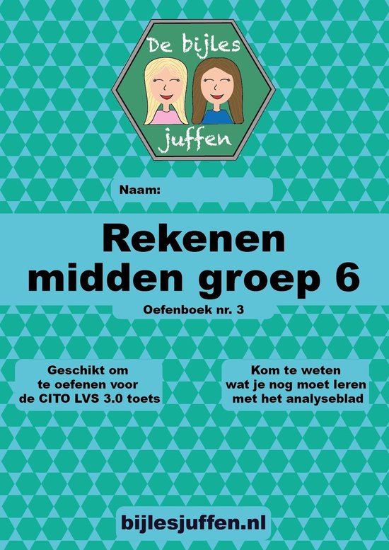 CITO Oefenboek Rekenen Midden Groep 6 Deel 3 - Werkboek van meer dan 100 leuke en leerzame opdrachten!