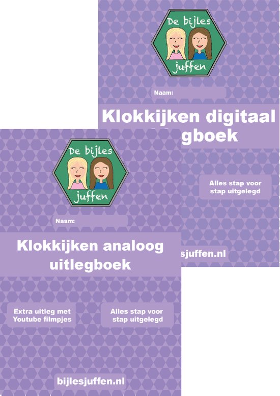 Uitlegboeken Voordeelset Klokkijken Analoog & Digitaal Geschikt voor Groep 4 t/m 8 - Leren klokkijken met dit leuke oefenboek van meer dan 300 opdrachten!