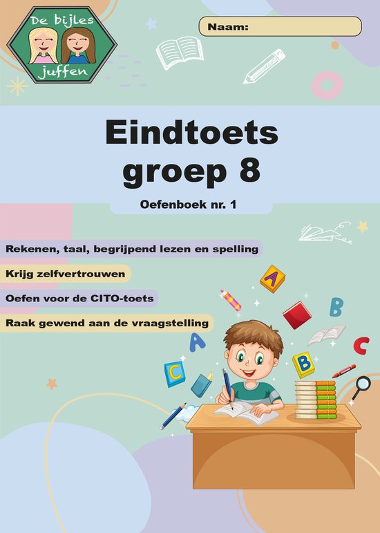 CITO Oefenboek Eindtoets Groep 8 Deel 1 - Het oefenboek is te vergelijken met de CITO Eindtoets en bevat oefeningen van spelling, rekenen, begrijpend lezen en taal.