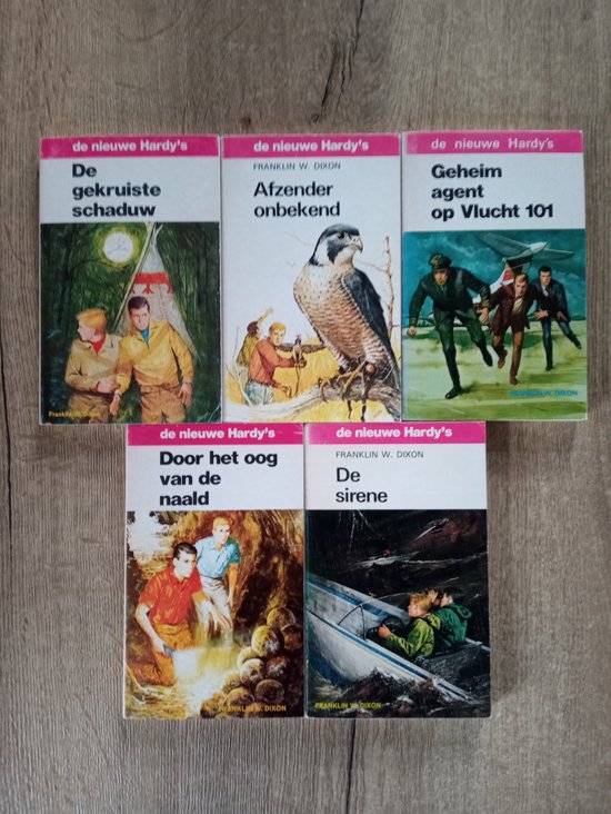 De Nieuwe Hardy's 5 Delen 1 - Deel 2 De Gekruiste Schaduw 2 - Deel 4 Afzender Onbekend 3 - Deel 30 Geheim Agent op Vlucht 101 4 - Deel 31 Door het Oog van de Naald 5 - Deel 33 De Sirene