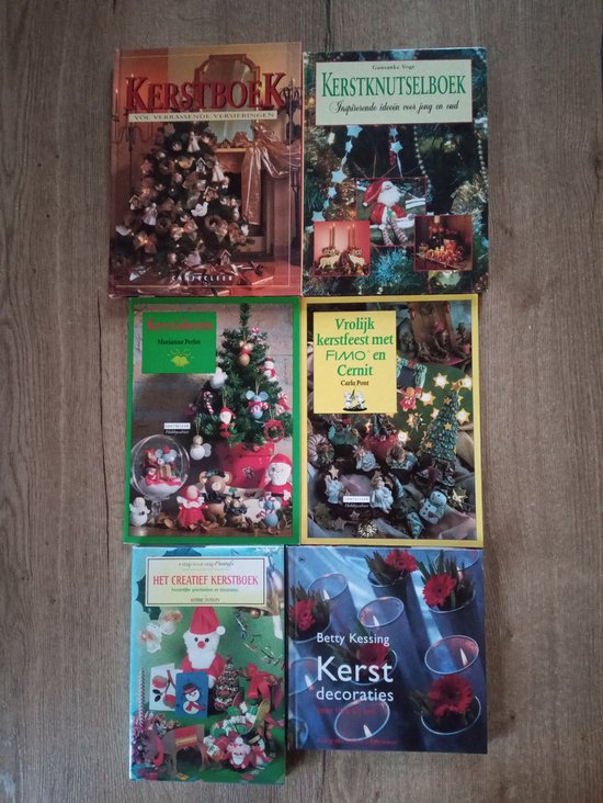 Kerst Creatief 6 Boeken over Creatief met Kerst 1 - Kerstboek vol Verrassende Versieringen 2 - Kerstknutselboek 3 - Kerst Decoraties voor Huis en Tuin 4 - Kerstideeen 5 - Vrolijk Kerstfeest met Fimo en Cernit 6 - Het Creatief Kerstboek