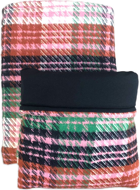 Story Sleeve - Book Sleeve Scottish Check Navy - 32 x 25 cm - Ook geschikt voor IPad / Tablet - Boekenhoes - Boekbeschermer - Boekhoes - Booksleeve - Voor boek