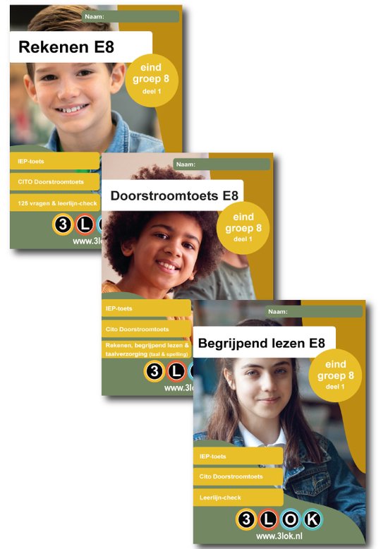 CITO oefenboeken voordeelset Doorstroomtoets, Rekenen & Begrijpend lezen groep 8 - Eindtoets - Rekenen - Begrijpend lezen - Taalverzorging - Spelling - Taal - groep 8 - Doorstroomtoets - CITO - IEP - toets - oefenen - basisschool - 3lok onderwijs