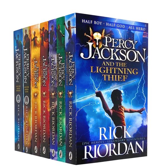 Percy Jackson & the Olympians 7 Children Book Collection Set Series illustrated edition Greek Myths by Rick Riordan