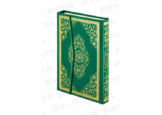 Arabische Koran Ayfa - Groen Maat M   Orta Boy