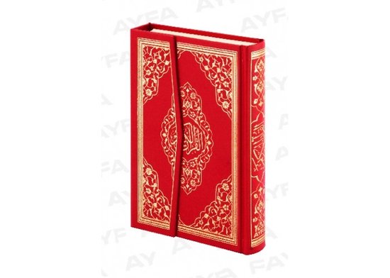 Arabische Koran Ayfa - Rood Maat M   Orta Boy