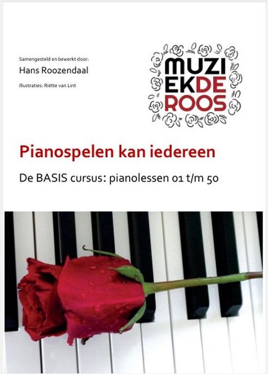 Pianocursus van 50 lessen (inclusief videolessen via YouTube), versie 2024