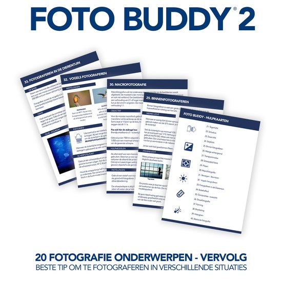 Foto Buddy 2 - Fotografie Hulpkaarten - Kaarten 21 t/m 40