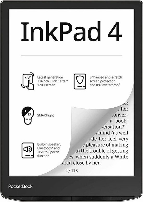 Pocketbook eReader - Inkpad 4 Stardust Silver