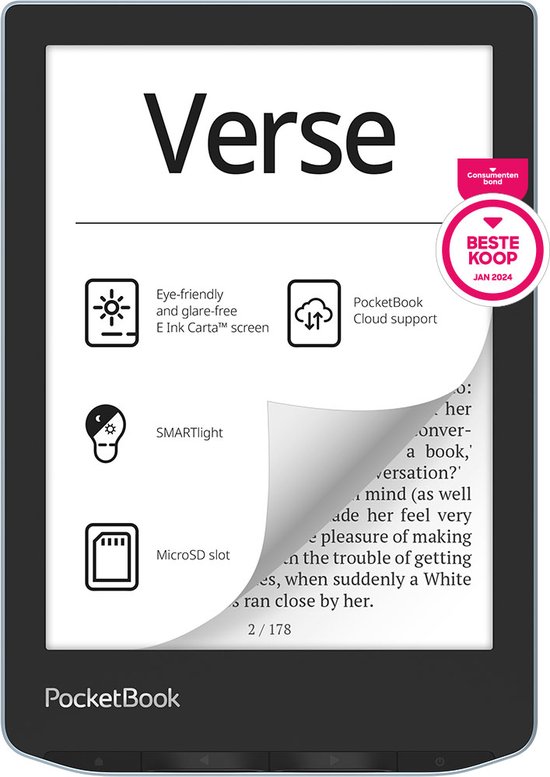 PocketBook eReader - Verse - Bright Blue