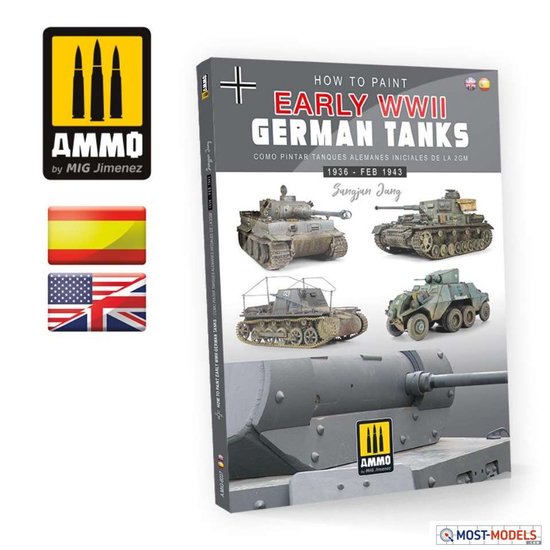 AMMO MIG 6037 Book How to Paint Early WWII German Tanks Boek