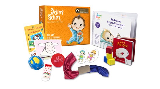 AdimAdim Eğitim Seti - 10. Ay - Bedenimi Öğreniyorum - Turkse Kinderboeken