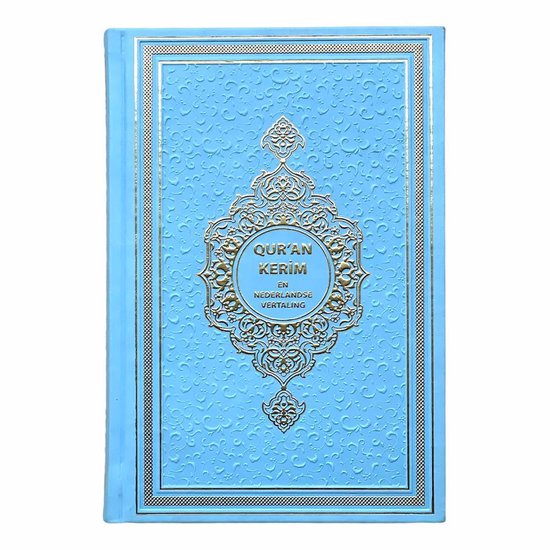 NEDERLANDS VERTAALDE KORAN KERIM LICHT BLAUW