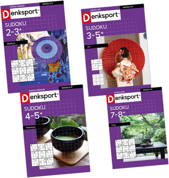 Denksport Sudoku puzzelboek pakket nr. 6