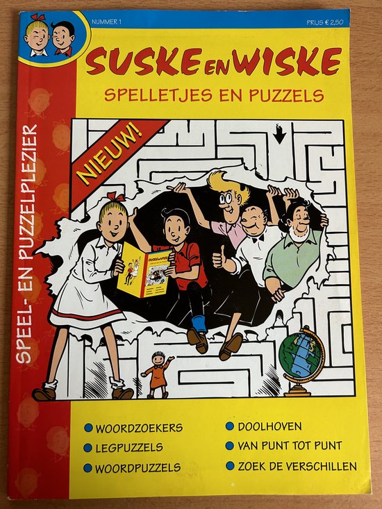 Suske en Wiske spelletjes en puzzels