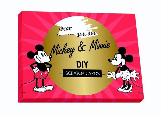 MICKEY MOUSE DIY SCRATCH CARDS SET (5 CARDS)