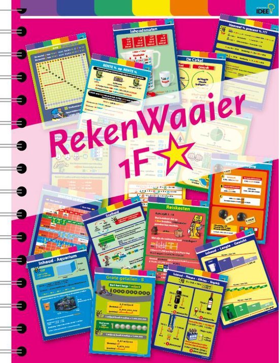 Rekenwaaier 1F eind basisonderwijs - Uitgeverij IDEE - A6 formaat