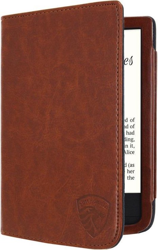 Luxe Hoesje Geschikt voor Pocketbook Color Hoes Cover Cognac Bruin