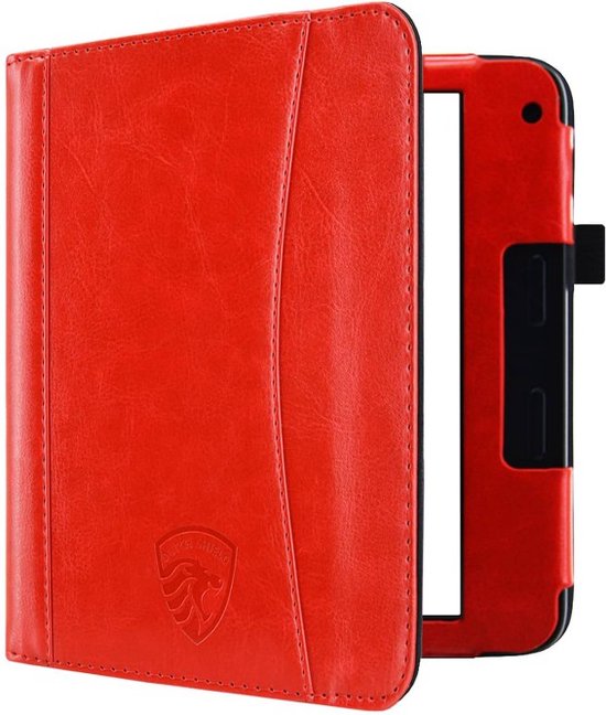 Hoesje Geschikt voor Kobo Libra 2 Sleepcover Luxe Hoes Rood - ereader hoesje - cover