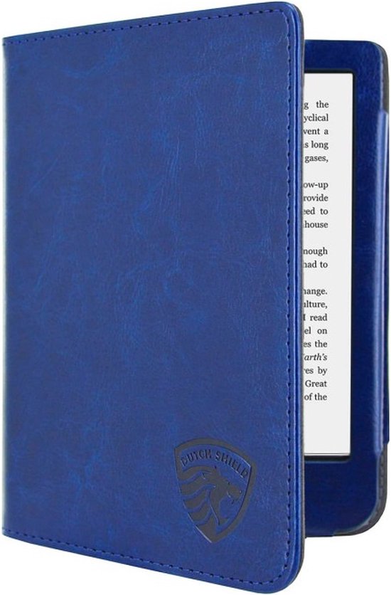Hoesje Geschikt voor Kobo Clara 2E Luxe Sleepcover - Book Case Hoes Cover - Marine Blauw - ereader hoesje - cover