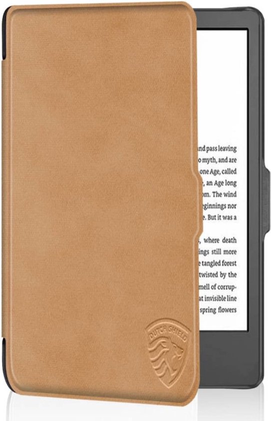 Lichtgewicht Hoesje Geschikt voor Kobo Clara 2E Slimfit Sleepcover - Book Case Hoes Cover - Sahara - ereader hoesje - cover