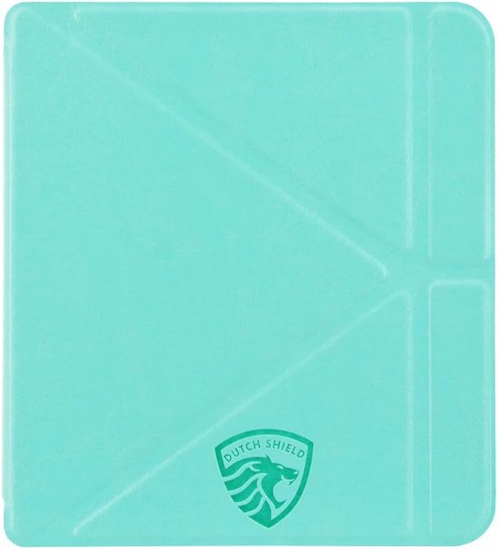 Origami Sleepcover Geschikt voor Tolino Vision 6 Hoes Cover Mint Groen
