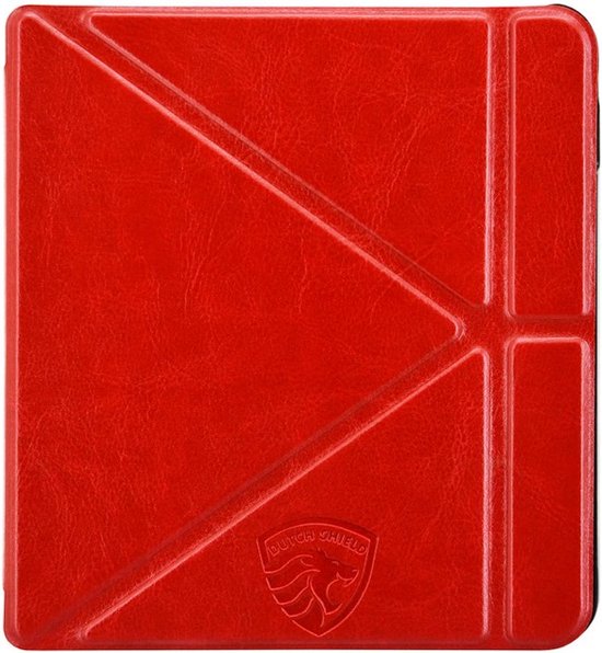 Origami Sleepcover Geschikt voor Tolino Vision 6 Hoes Cover Rood