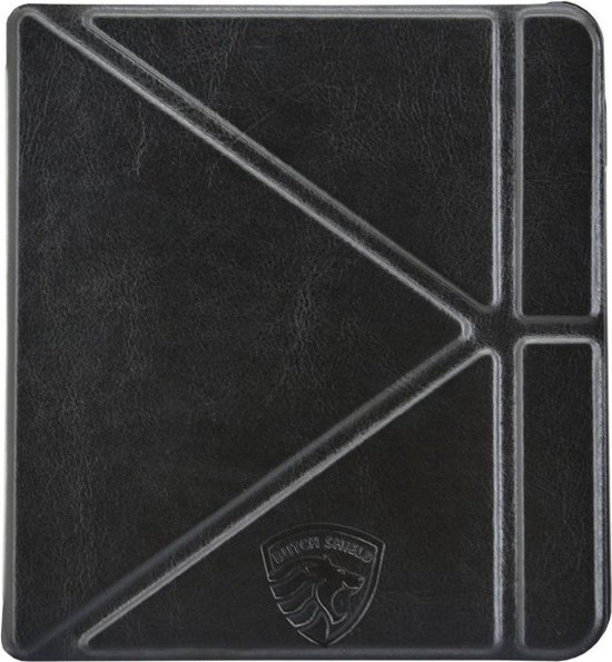 Origami Sleepcover Geschikt voor Tolino Vision 6 Hoes Cover Zwart