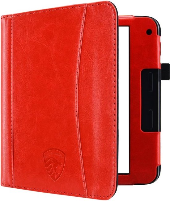 Hoesje Geschikt voor Tolino Vision 6 Sleepcover Luxe Hoes Rood