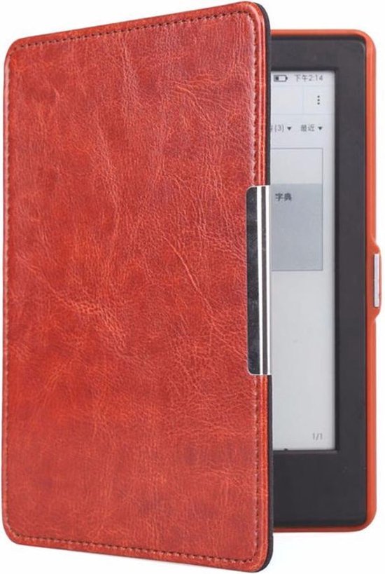 Shop4 - Geschikt voor Sleepcover voor Kindle Oasis 8 - Cabello Bruin