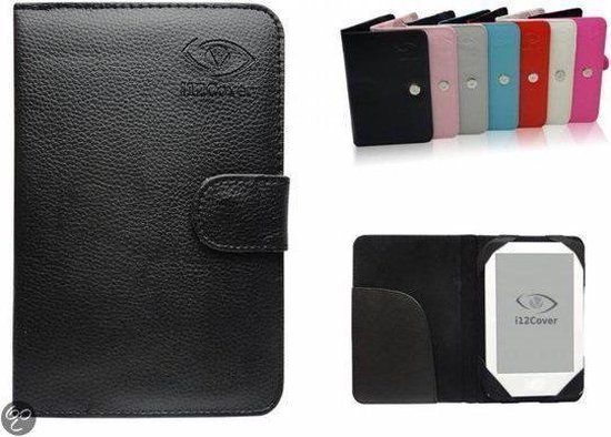 Icarus Illumina E653 Book Cover, e-Reader Bescherm Hoes / Case, Zwart, merk i12Cover