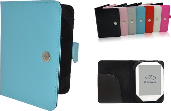 Yarvik Flow Touch 6 Inch Ebook Reader Book Cover, e-Reader Bescherm Hoes / Case, blauw , merk i12Cover